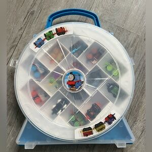 Thomas & Friends Mini Blue Train Storage Case and Trains
